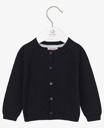 BABY COTTON MELANGE CARDIGAN