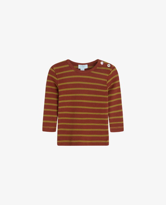 BOY BASIC 2X2 RIB STRIPED T-SHIRT