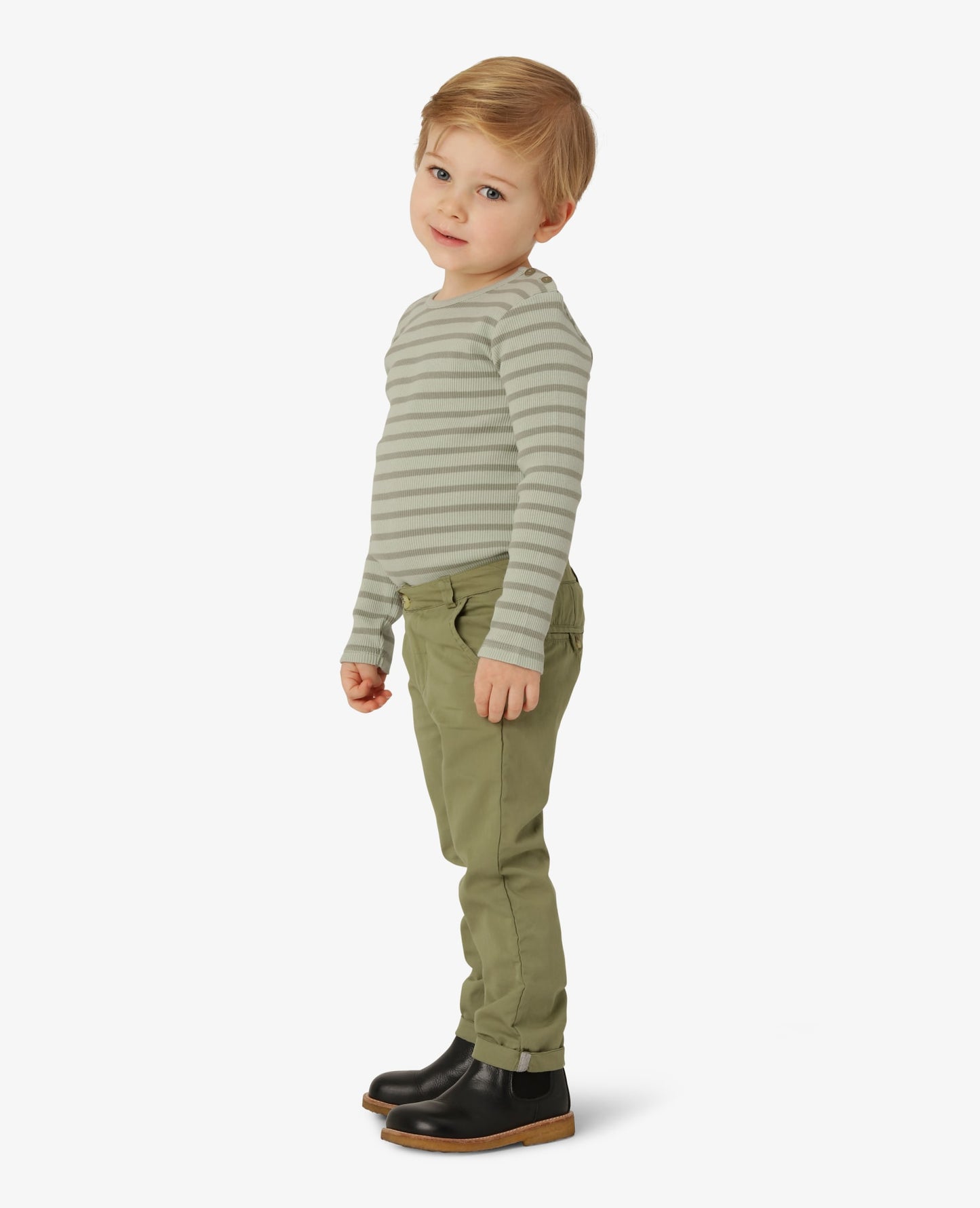 BOY BASIC 2X2 RIB STRIPED T-SHIRT
