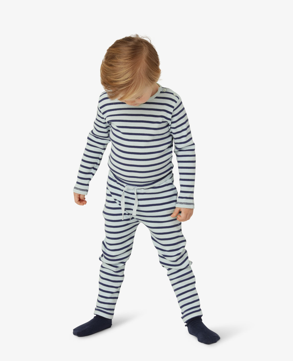 BOY BASIC 2X2 RIB STRIPED BUKSER Molly´s Collective ApS Bukser