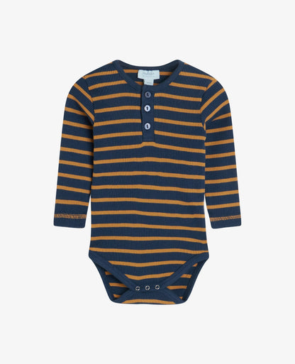 BOY BASIC 2X2 RIB STRIPED BABY BODY