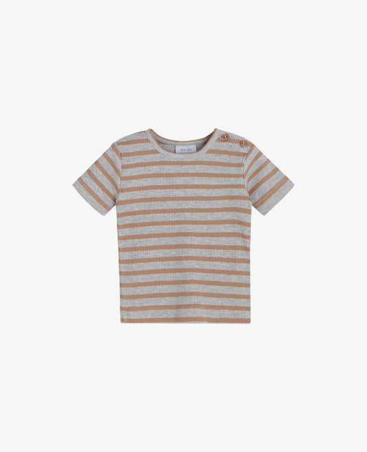 BOY BASIC 2X2 RIB STRIPED T-SHIRT
