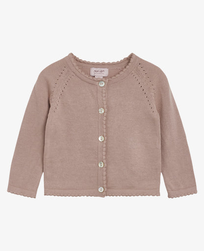 BABY BASIC LIGHT KNIT CARDIGAN