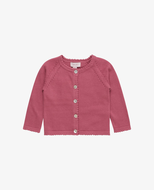 BABY BASIC LIGHT KNIT CARDIGAN