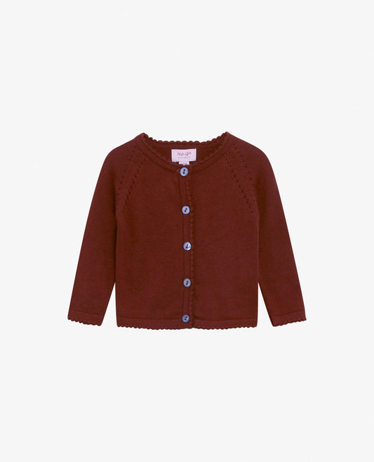 BABY BASIC LIGHT KNIT CARDIGAN