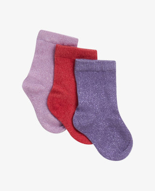 BABY 3-PACK GLITTER SOCKS