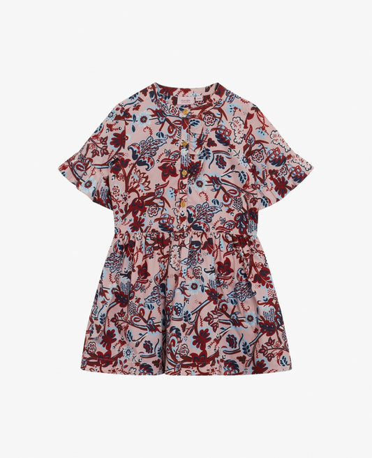 MINI WILD FLOWER ORG. POPLIN DRESS