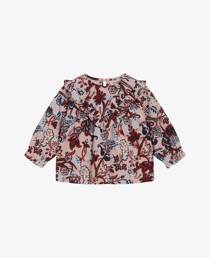 BABY WILD FLOWER ORG. POPLIN BLOUSE