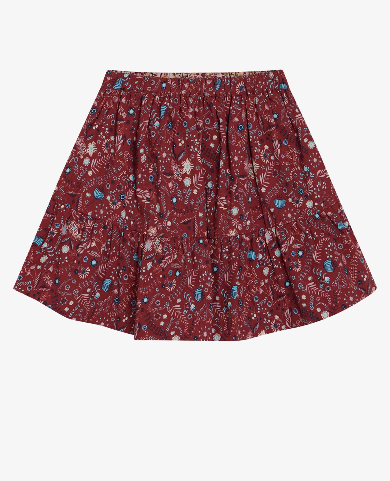 MINI BOTANICAL VISCOSE SKIRT