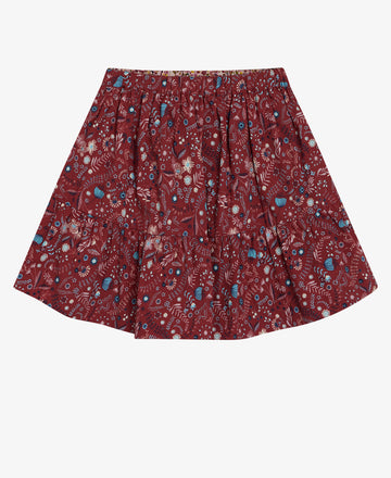 MINI BOTANICAL VISCOSE SKIRT