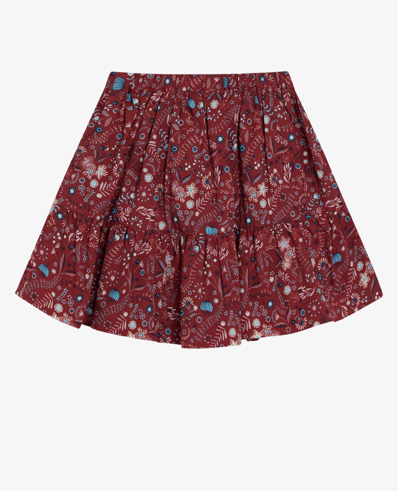 MINI BOTANICAL VISCOSE SKIRT