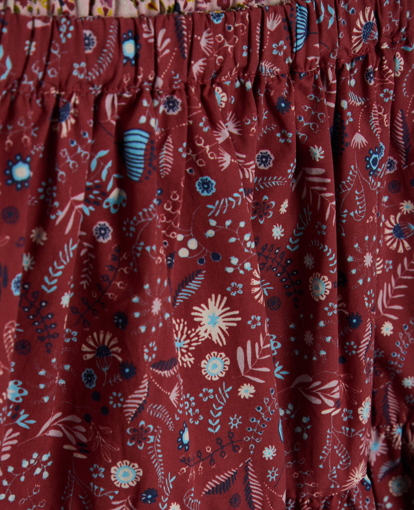 MINI BOTANICAL VISCOSE SKIRT