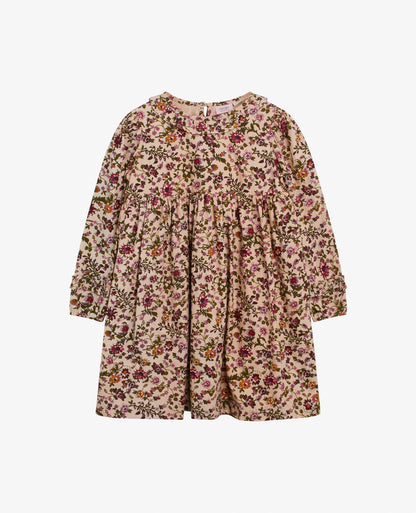 MINI ANTIQUE BLOOM ORG. POPLIN DRESS