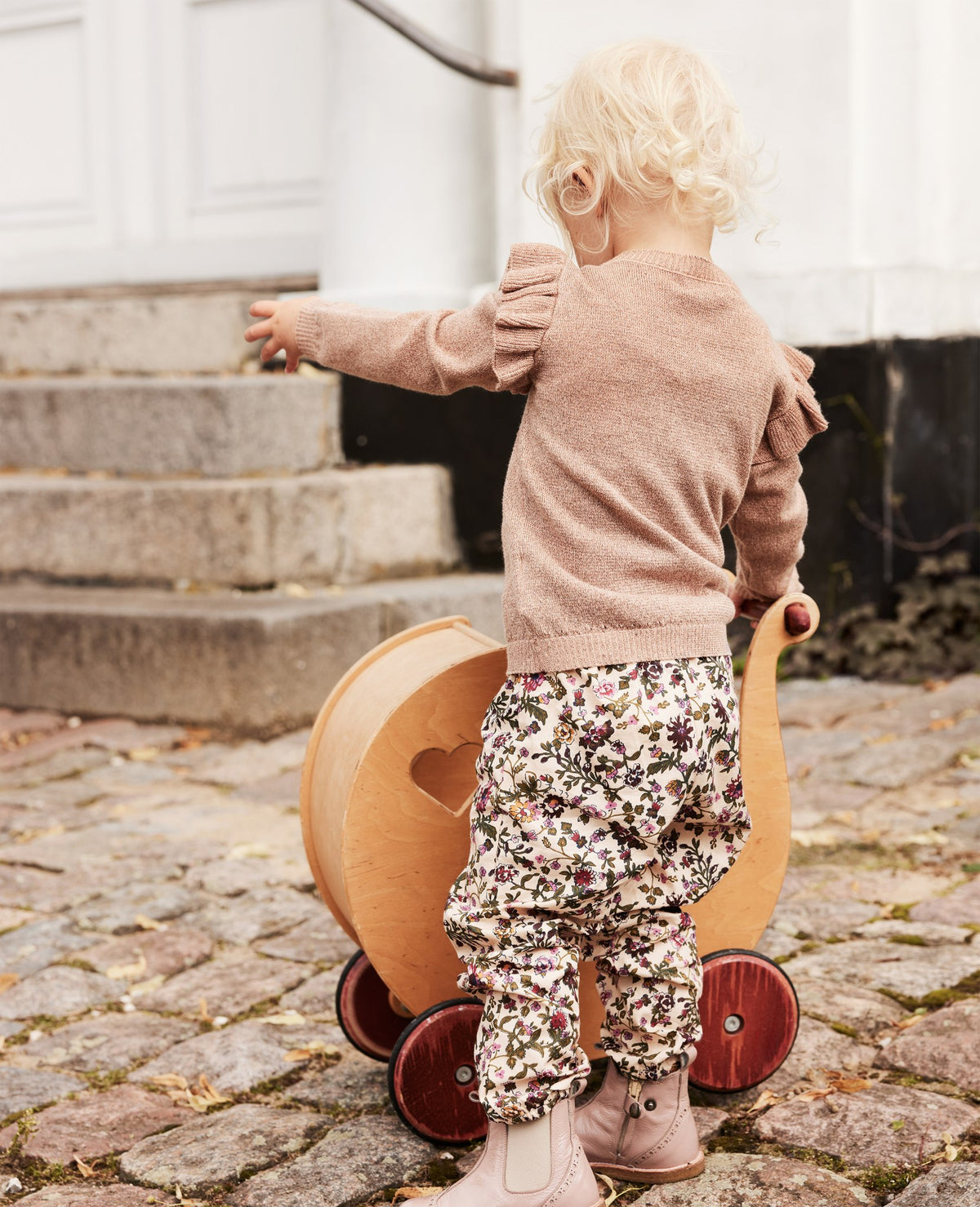 BABY ANTIQUE BLOOM ORG. POPLIN TROUSERS Molly´s Collective ApS Bukser