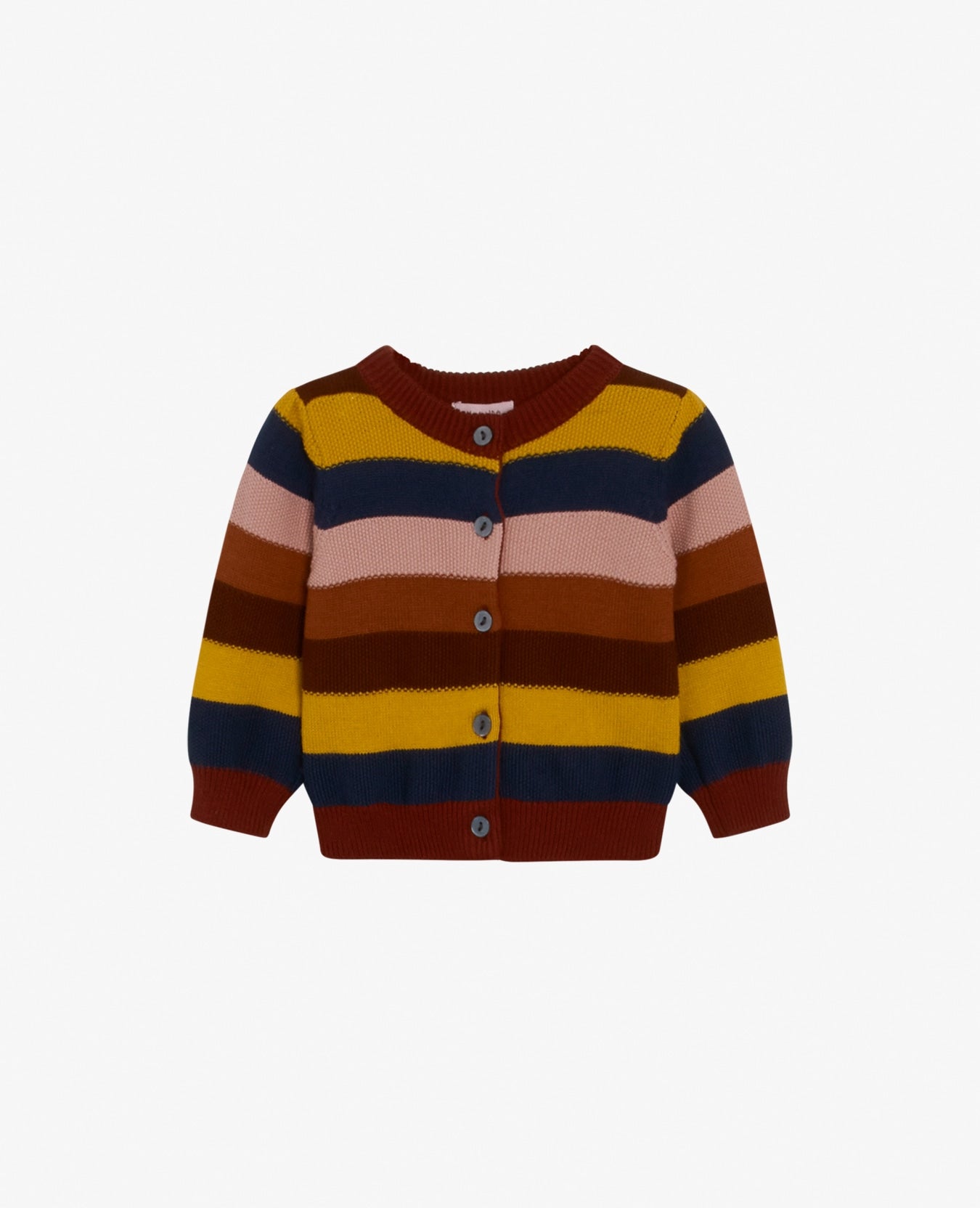 BABY ORG. COTTON STRIPE 9GG CARDIGAN