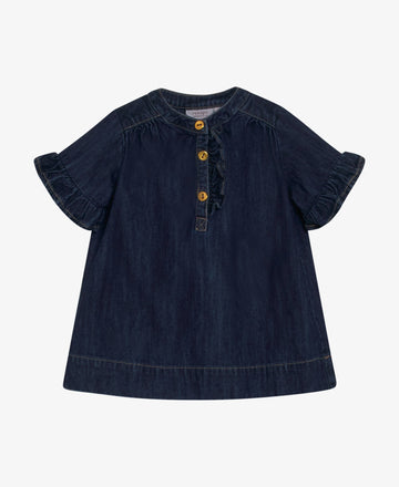 BABY INDIGO DENIM DRESS