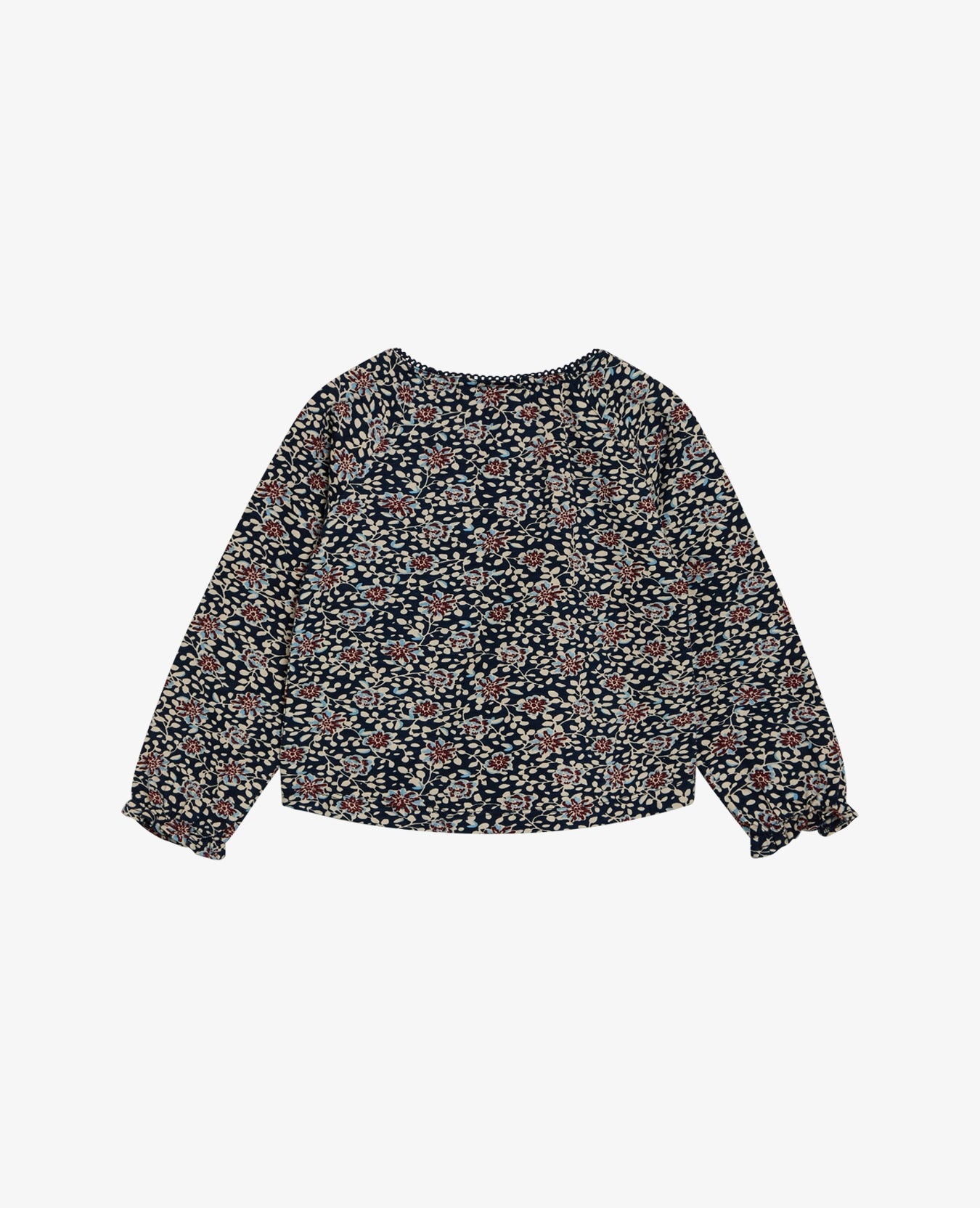 MINI BLUE FLOWER ORG. JERSEY T-SHIRT