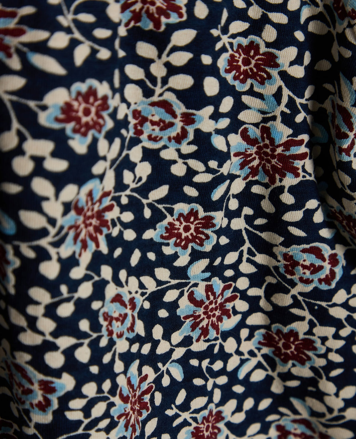MINI BLUE FLOWER ORG. JERSEY T-SHIRT Molly´s Collective ApS T-shirt