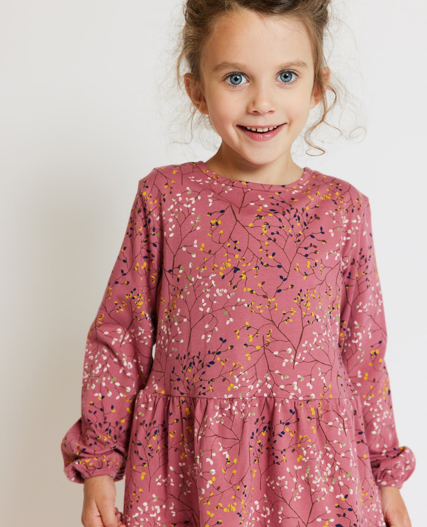 MINI TINY LEAF ORG. JERSEY DRESS