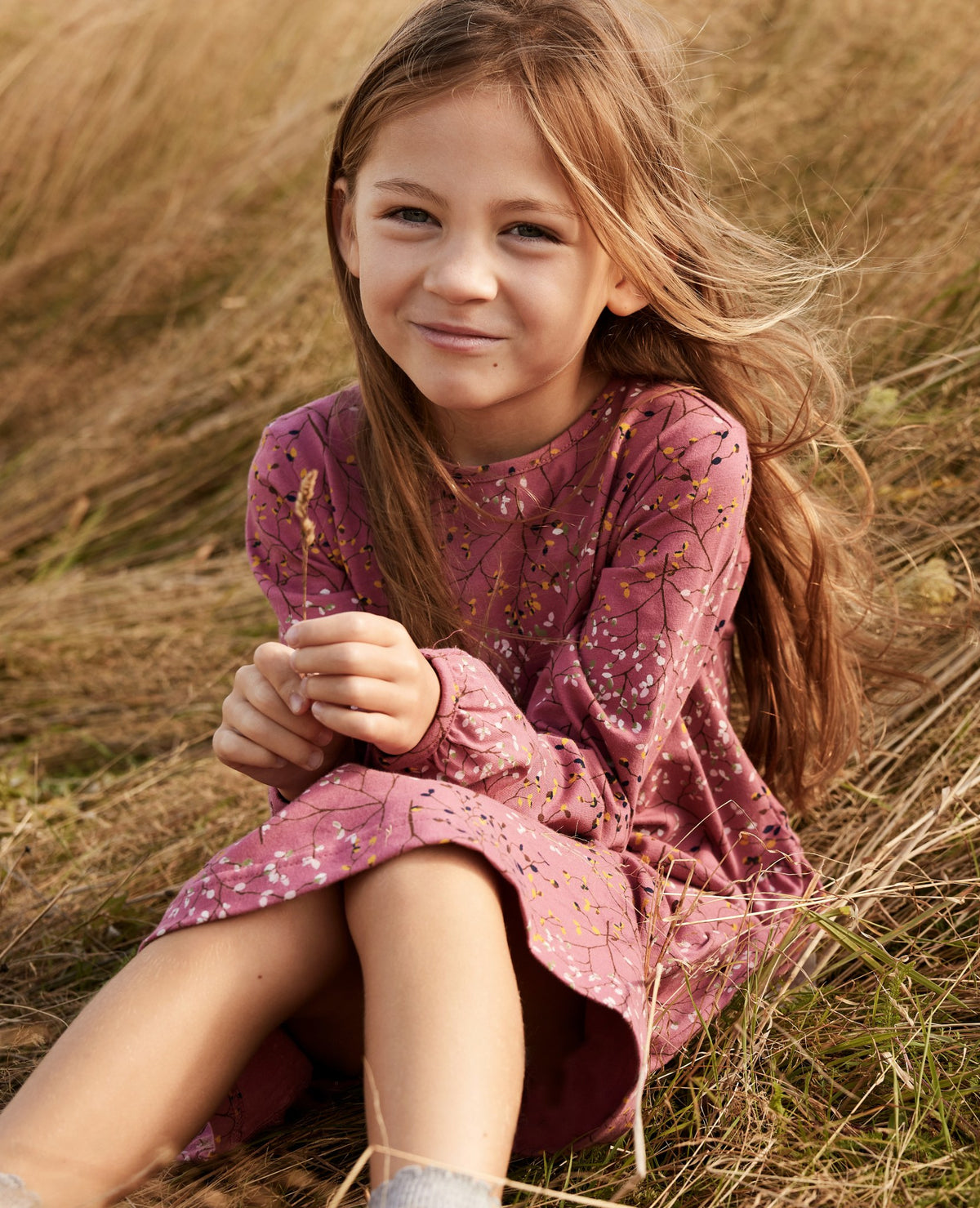 MINI TINY LEAF ORG. JERSEY DRESS Molly´s Collective ApS Kjoler