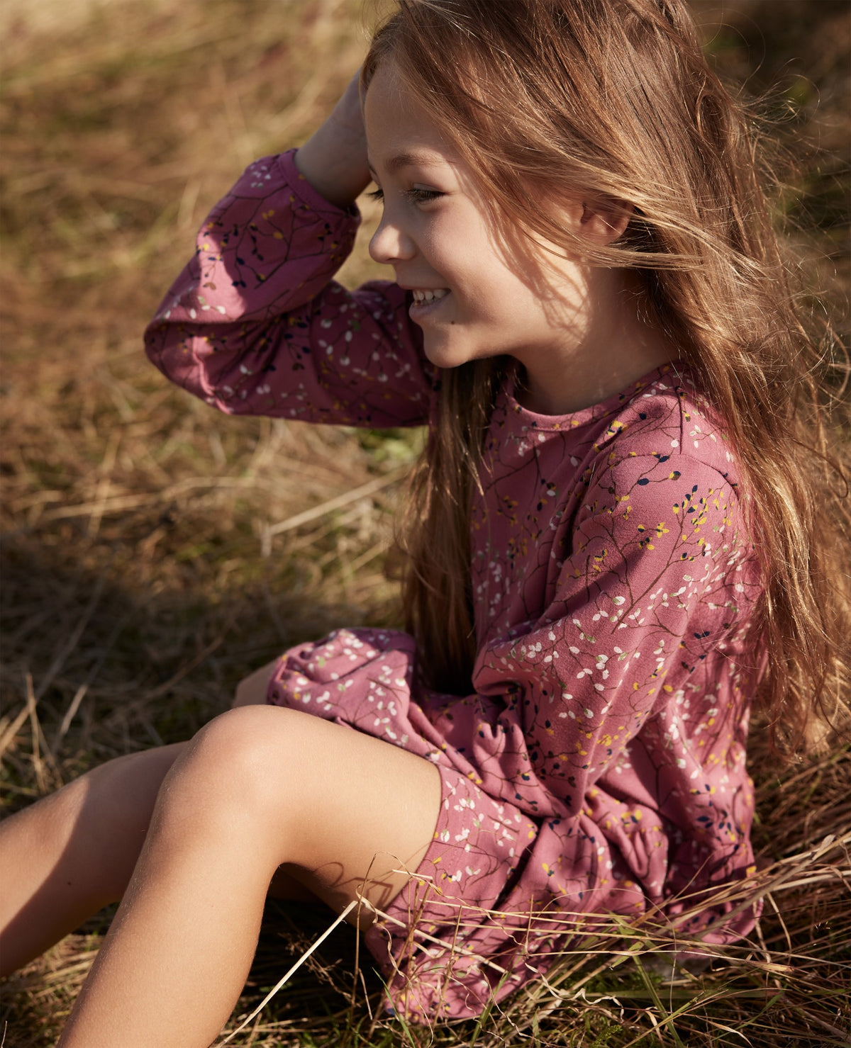 MINI TINY LEAF ORG. JERSEY DRESS Molly´s Collective ApS Kjoler