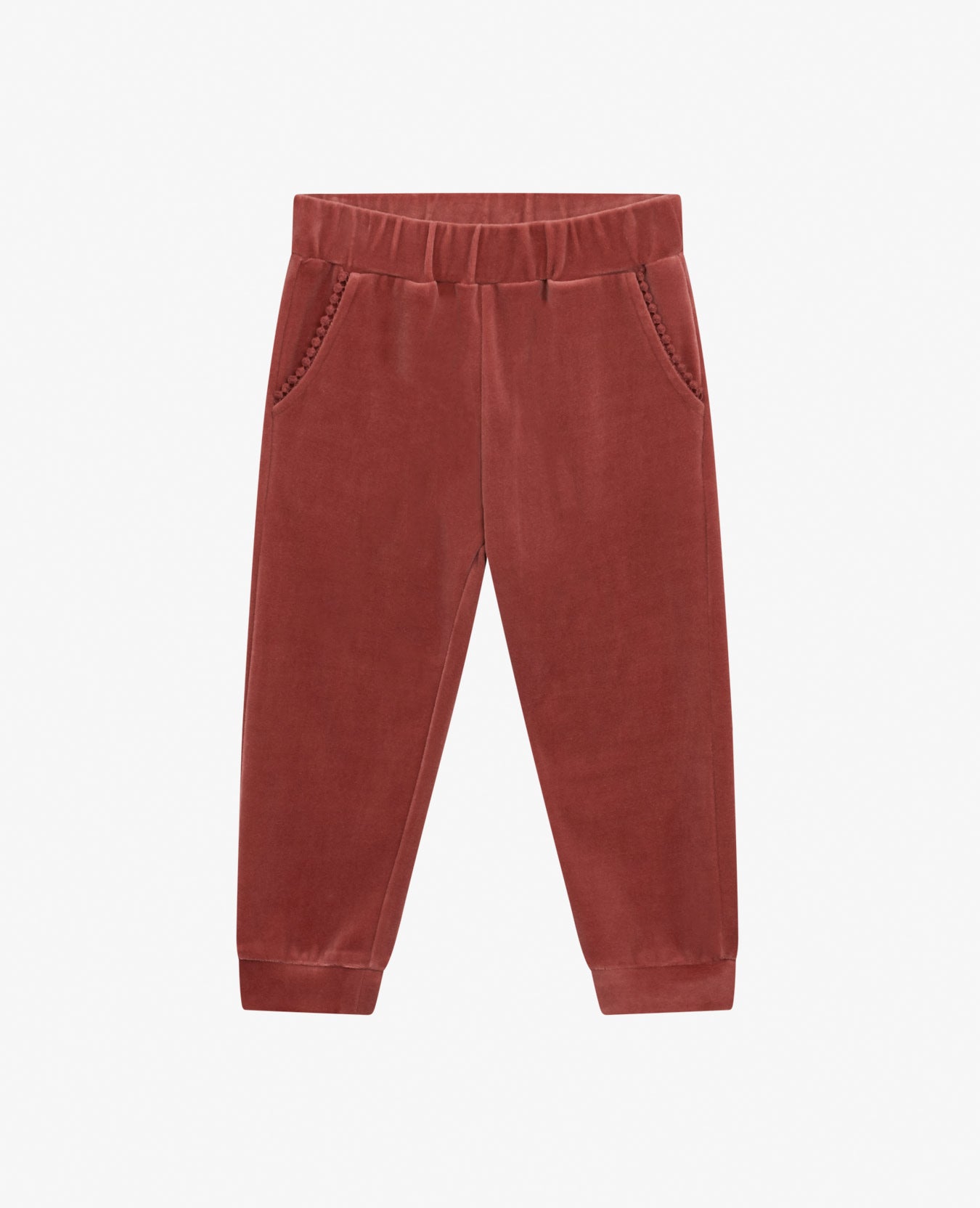 MINI VELVET JERSEY TROUSERS