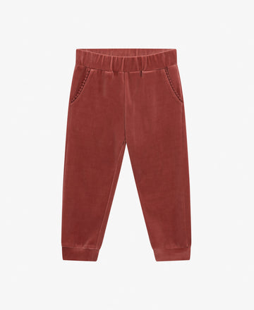 MINI VELVET JERSEY TROUSERS