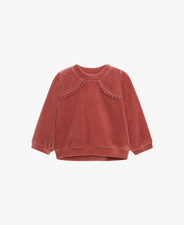 BABY VELVET JERSEY SWEATSHIRT