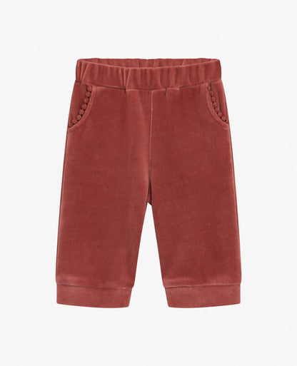 BABY VELVET JERSEY TROUSERS