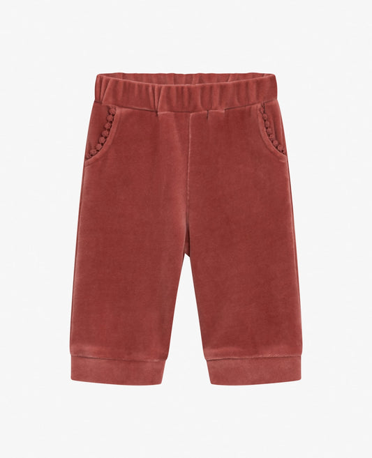 BABY VELVET JERSEY TROUSERS