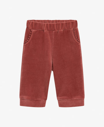 BABY VELVET JERSEY TROUSERS