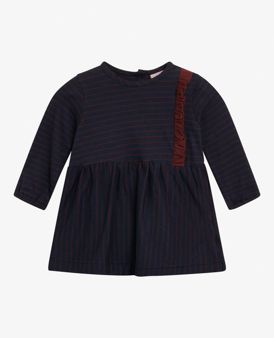 BABY ORG. STRIPED JERSEY DRESS