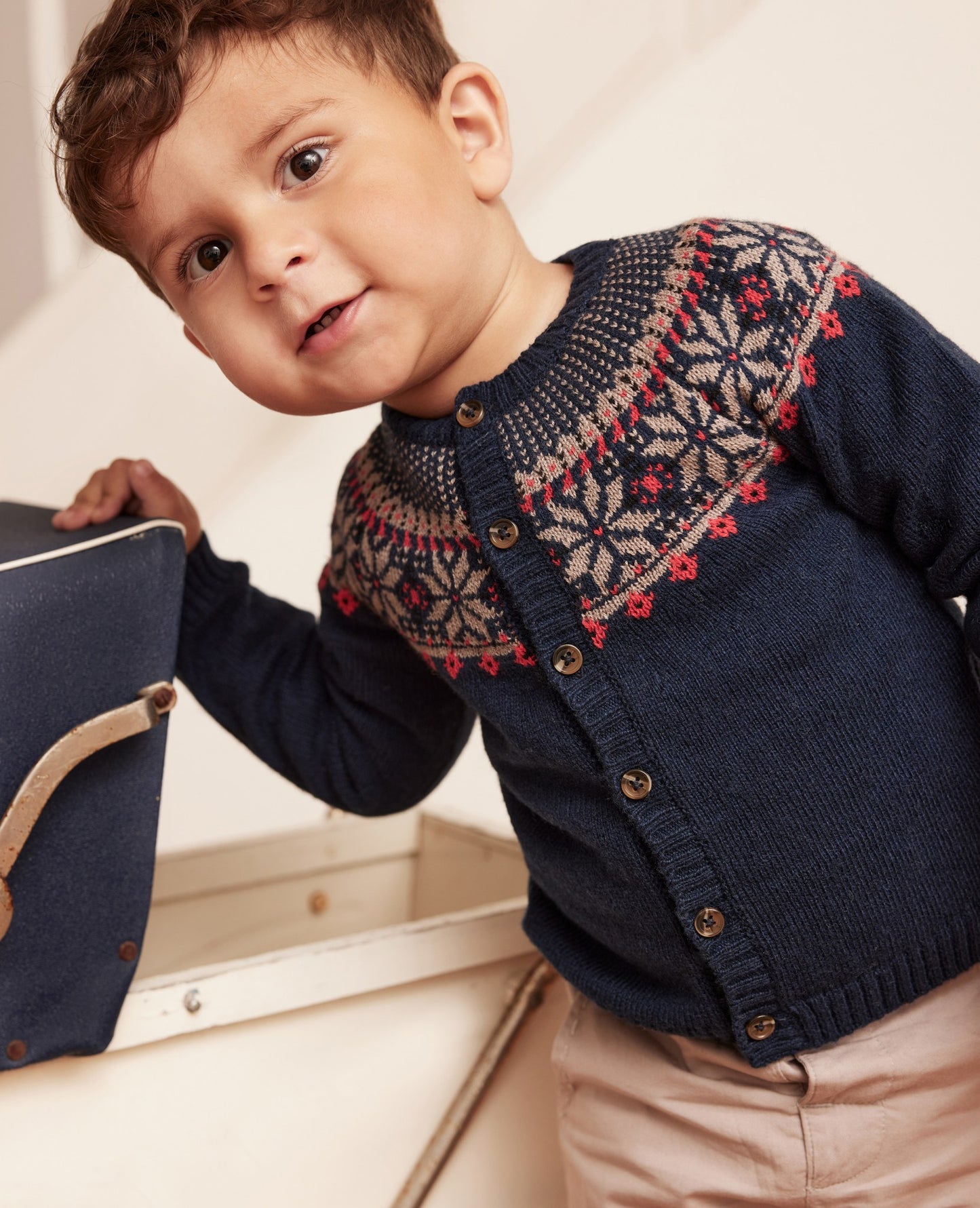 BOY NORDIC WOOLBLEND CARDIGAN