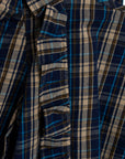 MINI ORG BLUE CHECK BLOUSE Molly´s Collective ApS Bluser