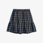 MINI ORG BLUE CHECK SKIRT