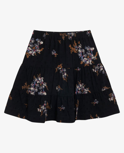 MINI STRUCTURED VISCOSE SKIRT