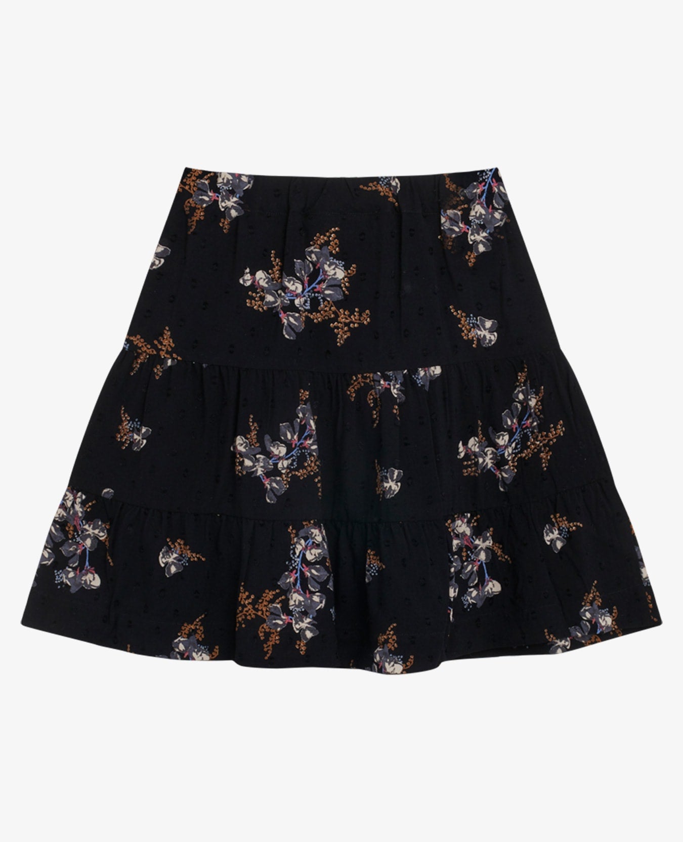 MINI STRUCTURED VISCOSE SKIRT