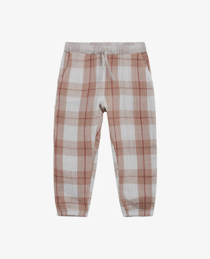 MINI BONDED COTTON TROUSERS