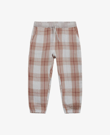 MINI BONDED COTTON TROUSERS