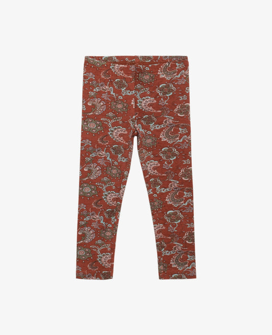 MINI PAISLEY ORGANIC JERSEY LEGGINGS