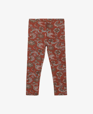 MINI PAISLEY ORGANIC JERSEY LEGGINGS