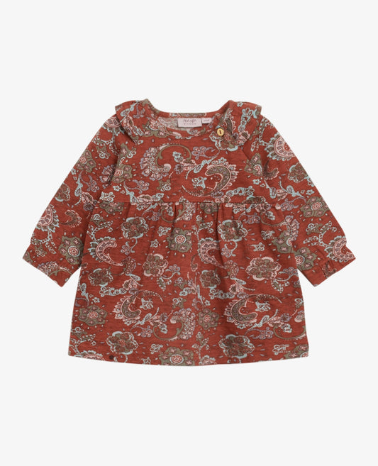 BABY PAISLEY ORGANIC JERSEY DRESS