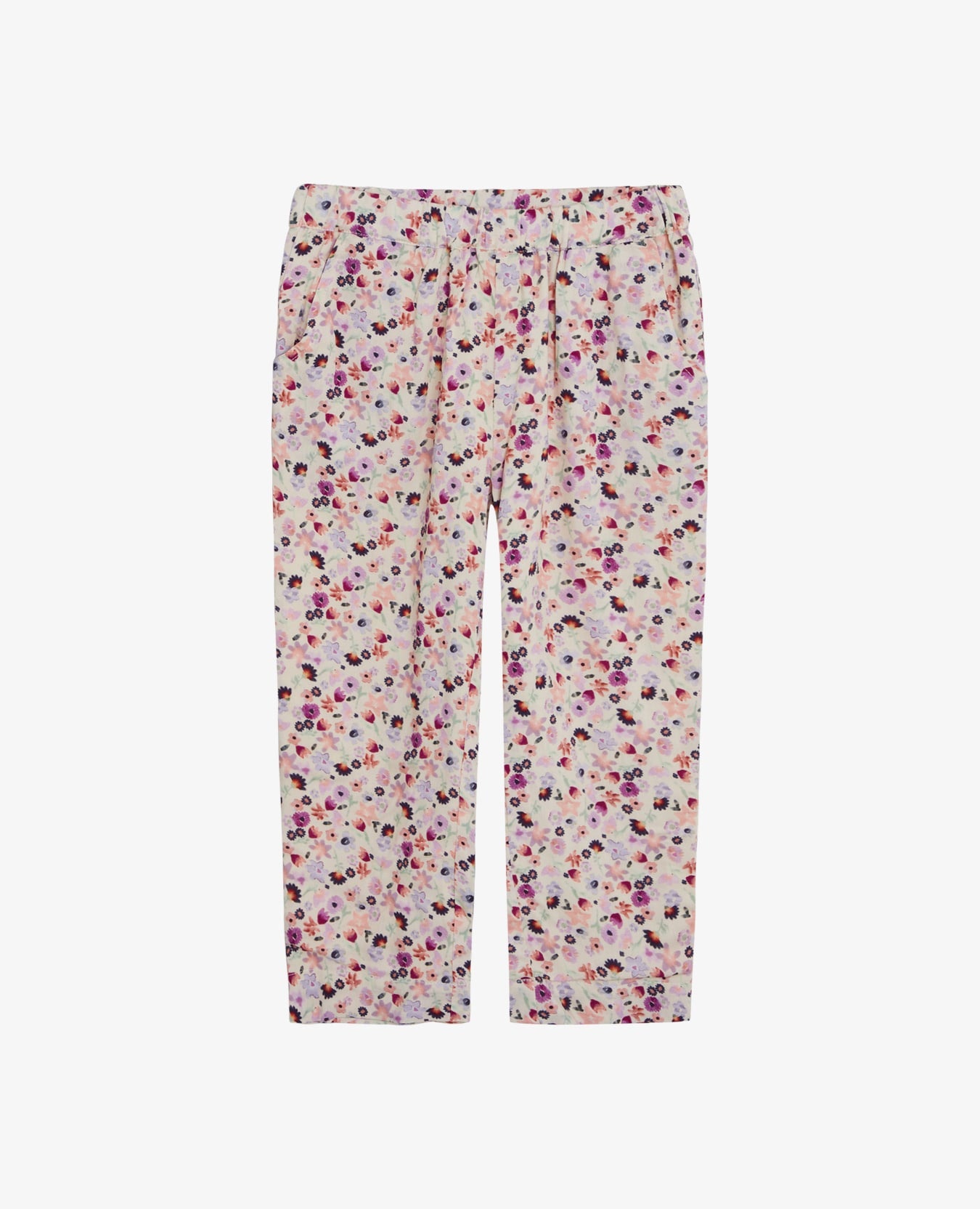 MINI FLOWER VISCOSE TROUSERS