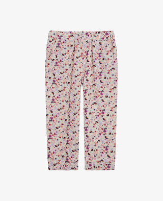 MINI FLOWER VISCOSE TROUSERS