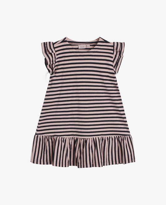 MINI ORG STRIPED JERSEY DRESS