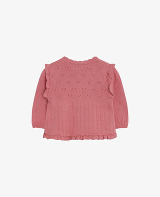 BABY 12GG ORGANIC COTTON CARDIGAN