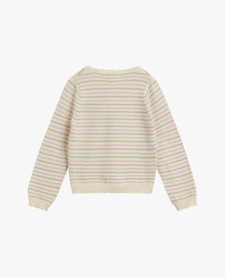 MINI STRIPED LUREX CARDIGAN