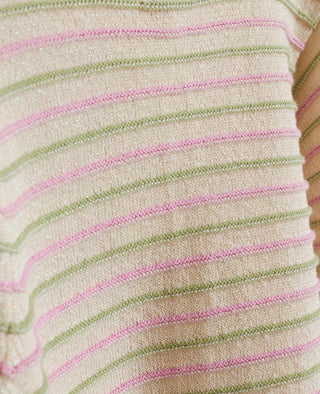 MINI STRIPED LUREX CARDIGAN