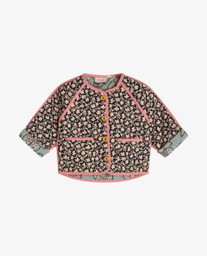 BABY ORGANIC FLOWER QUILT COAT