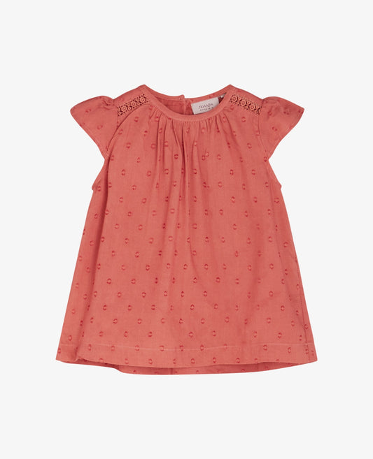 BABY STRUCTURED DOT DRESS